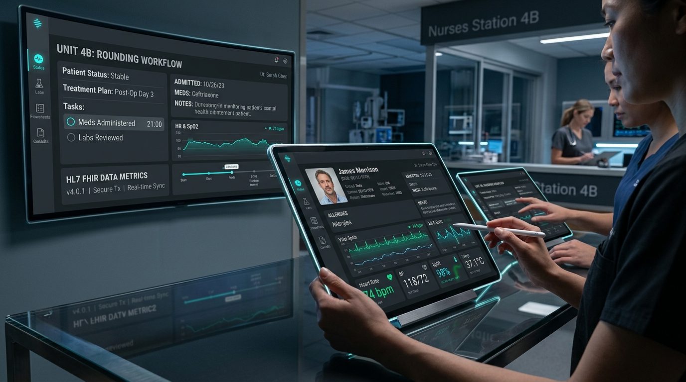 Rounding Portal Healthcare Architecture